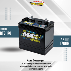 Bateria tracionaria Maxforce RT 8- 170ah